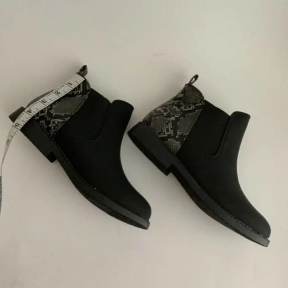 Seven Dials Snake Print Chelsea Bootie Black 7